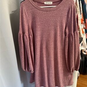 Impressions Women's Mauve Long Sleeve dress